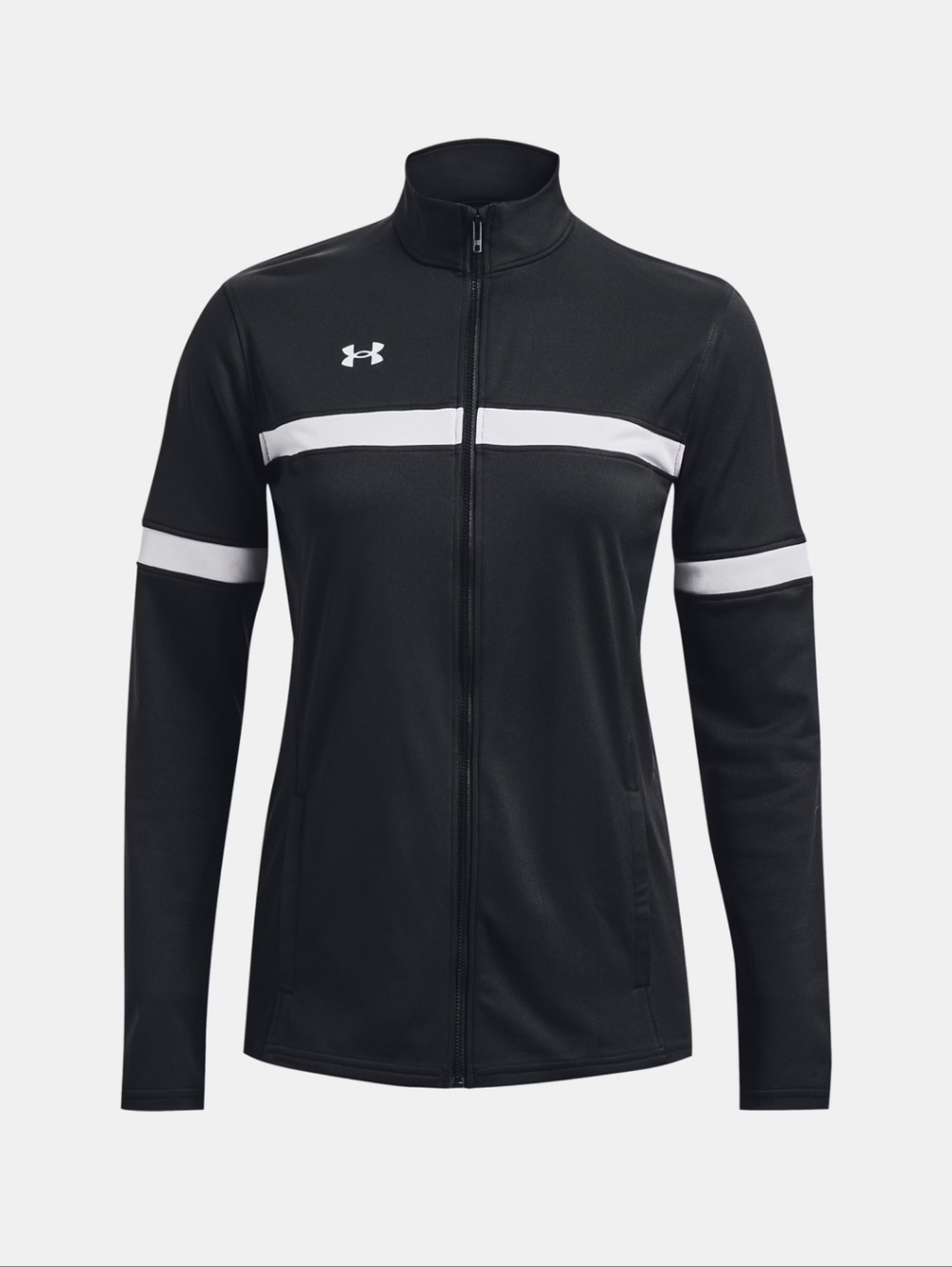 Under Armour Black and White Women's Full-Zip Training Jacket L